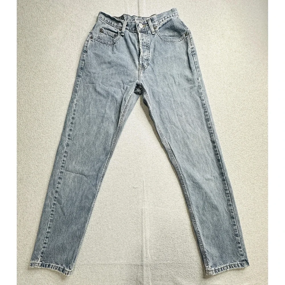 Vintage Gap Jeans Boys 4 Blue‎ Denim Made USA Button Fly Tapered Leg 90s 80s